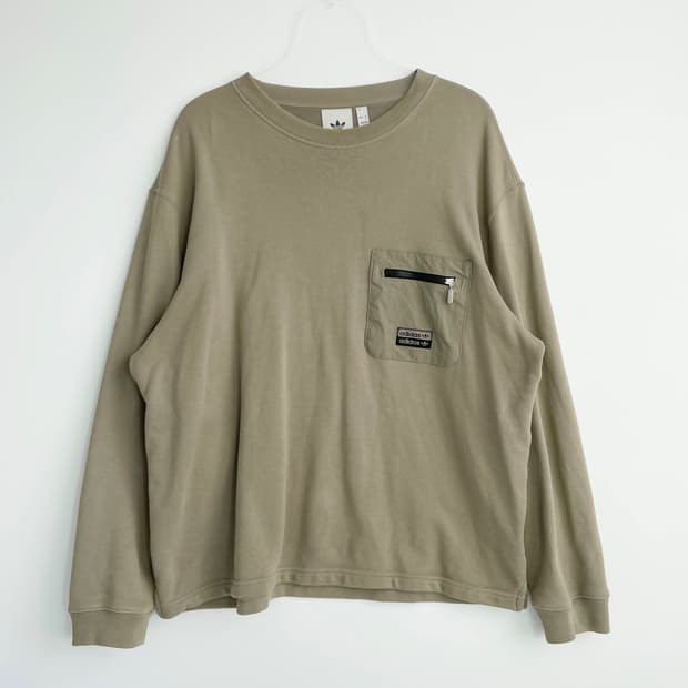 F1 아디다스 R.Y.V. 카키색 포켓 스웻셔츠 XL사이즈