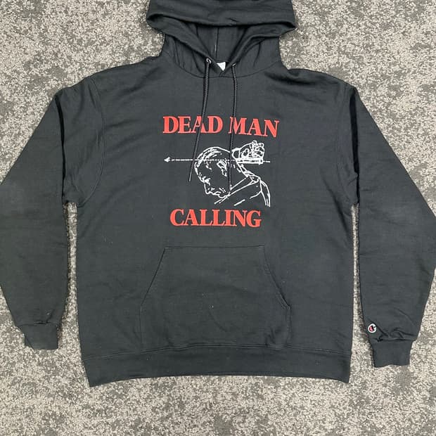 챔피온 데드맨 콜링 프린팅 후드 블랙 XL