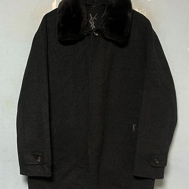 입생로랑 남자 모직 하프자켓 코트 캐시미어함유 L 100 
