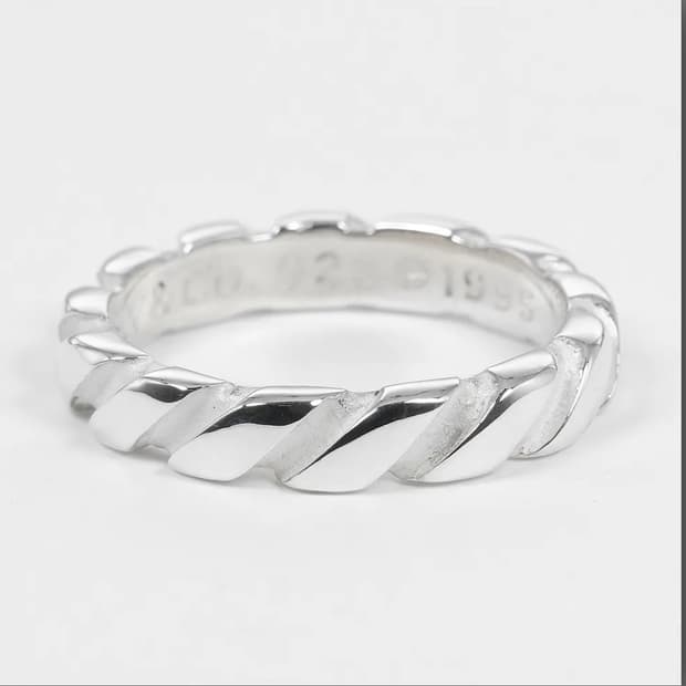 티파니앤코 실버 트위스트 반지 7호