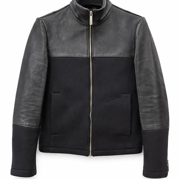 Jehee Sheen 재희신 배색 레더 자켓 48