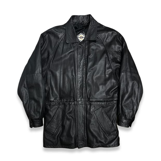 80s HUGO BOSS 레더 자켓 52