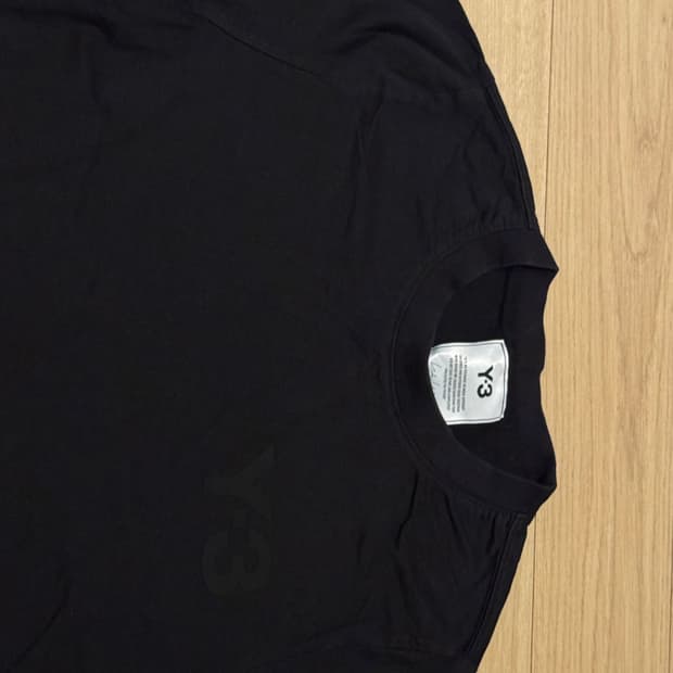 Y-3 요지 야마모토 블랙 슬리브