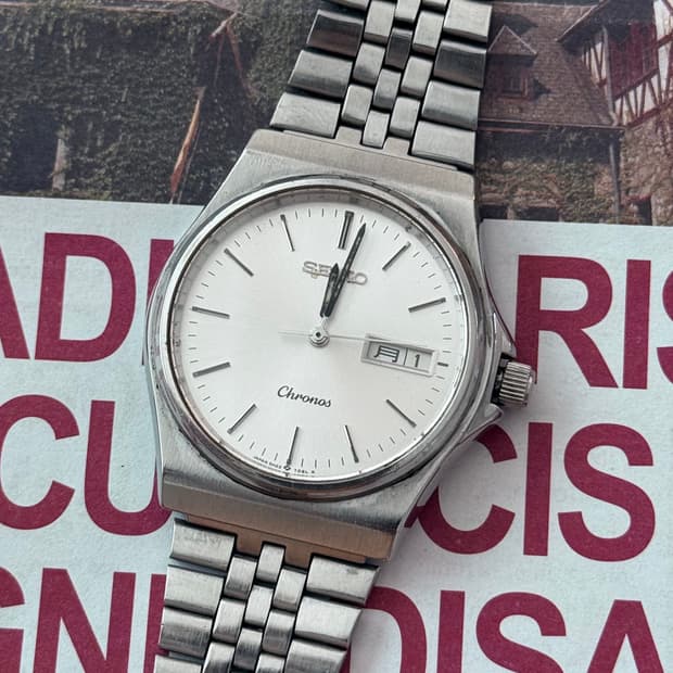 Seiko 세이코 Chronos 쿼츠 Day-Date
