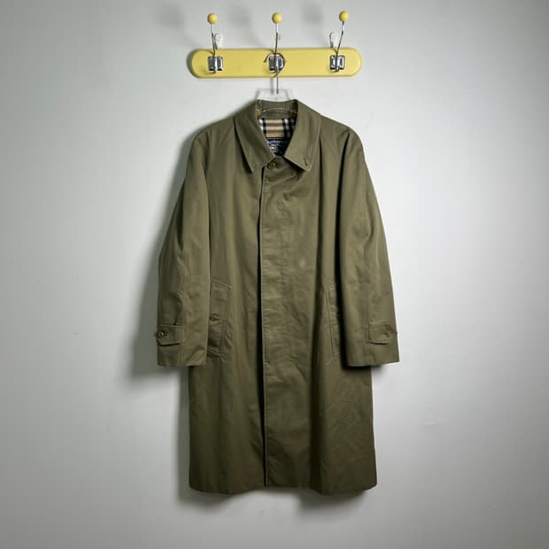 Burberrys 버버리 빈티지 카키 발마칸 코트