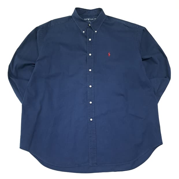 CL817 2XL 폴로 90s 미국판 버튼다운 네이비 셔츠 남방