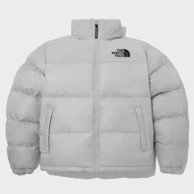 
노스페이스 온 볼 자켓 패딩 라이트 그레이 s 새상품 