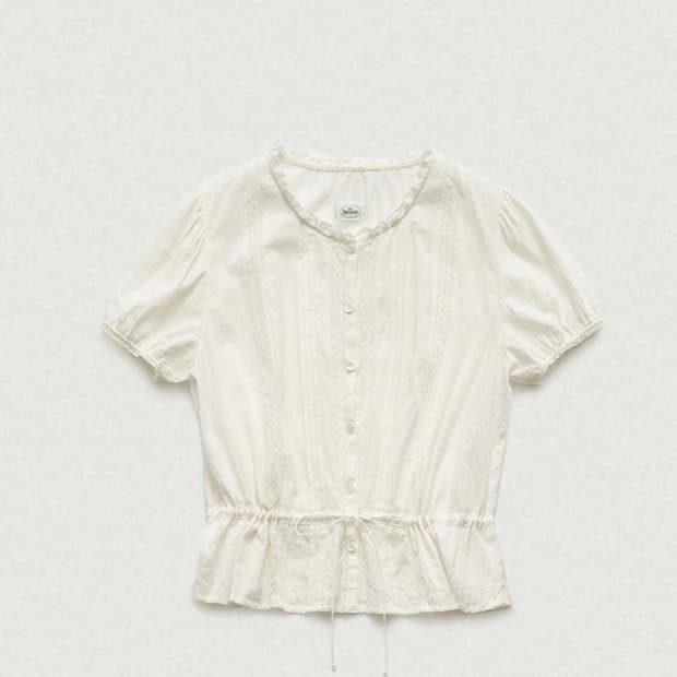 새상품) 더바넷 thebarnet odelia pintuck blouse