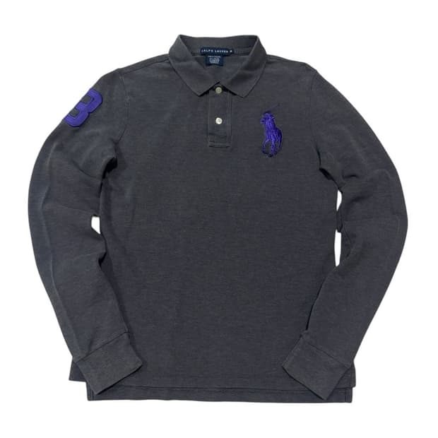 폴로 랄프로렌 우먼스 퍼플 빅포니 카라티 