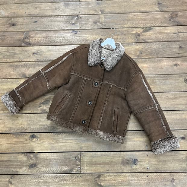 1990s 빈티지 양털 무스탕 