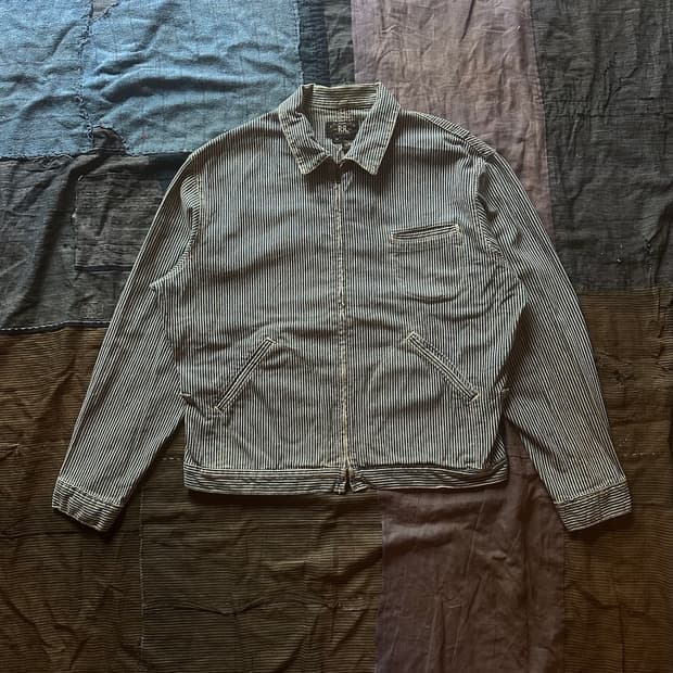 90s USA RRL 빈티지 더블알엘 히코리 워크 자켓