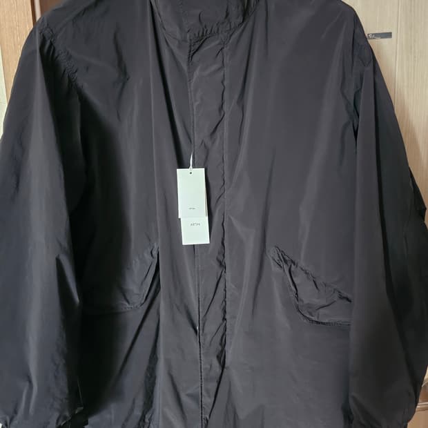 6 ) 에이톤 25aw 숏 모즈 코트 블랙 aton short mods