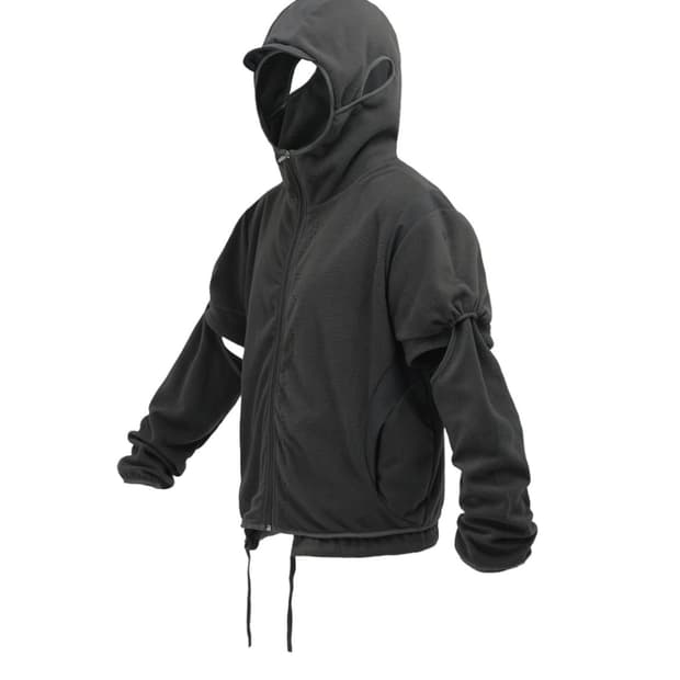 오호스 이어홀 후디 플리스 집업