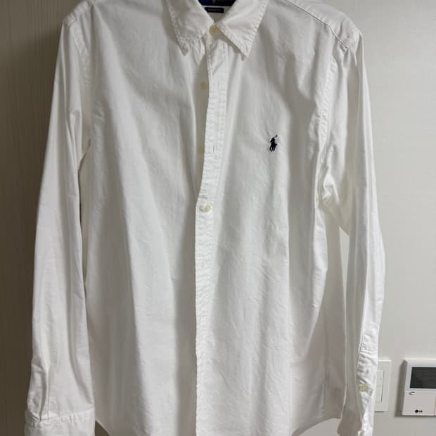 폴로 랄프로렌 옥스포드 셔츠 화이트 클래식핏 L