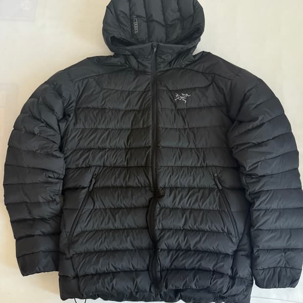 (정품) 아크테릭스 세륨 후디 경량패딩 자켓 블랙 l