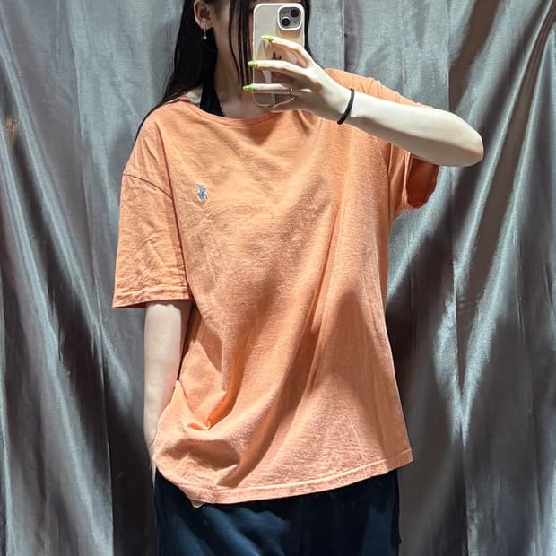 L 폴로랄프로렌 블루포니 오렌지 반팔 