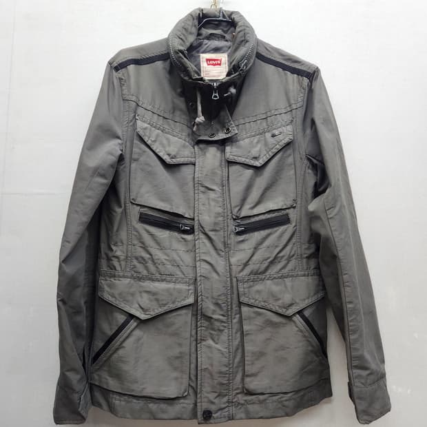리바이스 로고와펜 유틸리티 필드자켓 S(M)