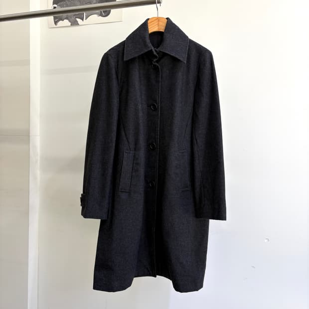 Y'S BIS (Made in Japan) 차콜 울 코트 