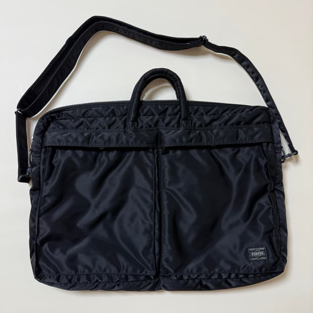 (초미품)PORTER 포터 탱커 2way 브리프케이스 블랙