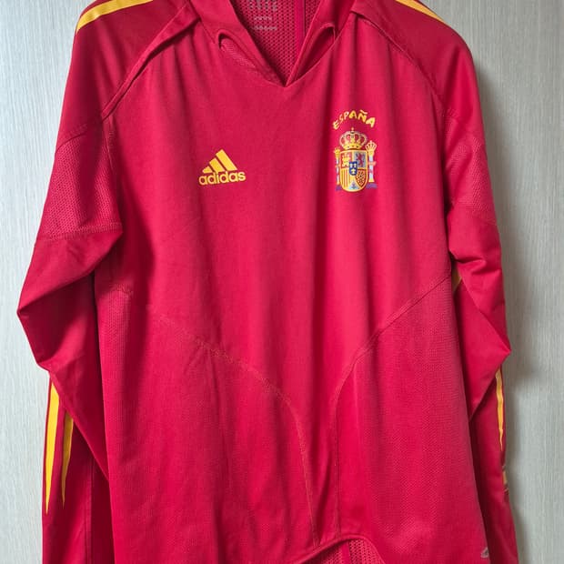(정품) 아디다스 스페인홈 04-06 긴팔 선수지급용 유니폼 M