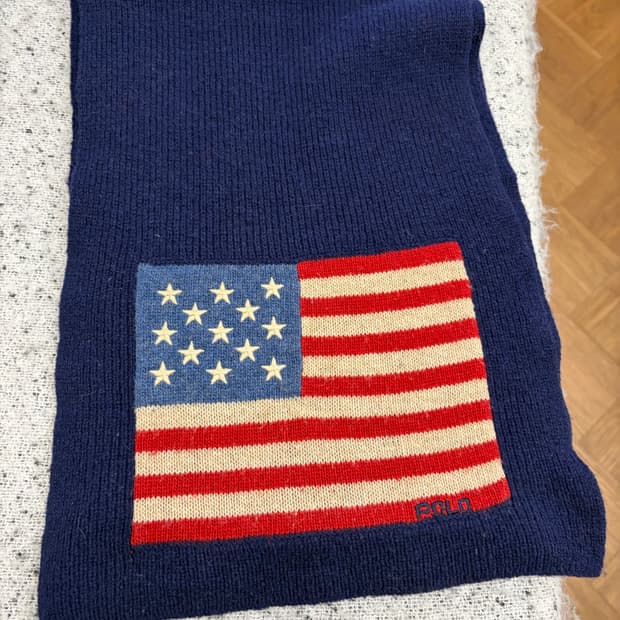 N235. 폴로 성조기 머플러