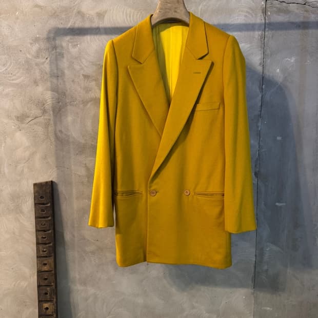 VERSACE 베르사체 캐시미어 플란넬 더블 브레스티드 자켓 77~88