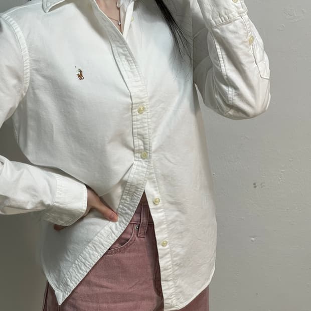 폴로 포니 화이트 셔츠