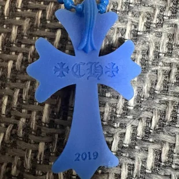 크롬하츠 실리크롬 목걸이 블루