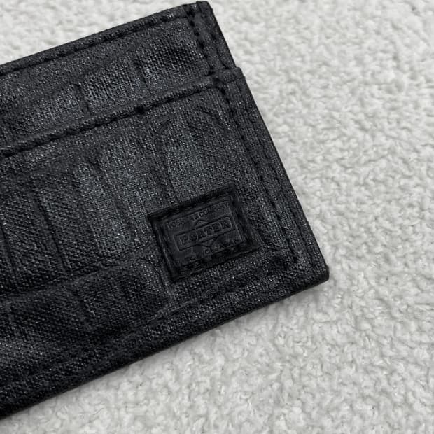 포터 코튼 카드지갑 블랙