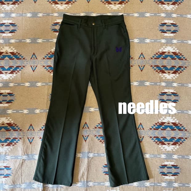 [S][28-30] 니들스 폴리 부츠컷 팬츠 카키