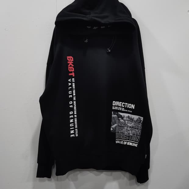 BKBT 벙커버스터 검정색 후드티 남성 105사이즈