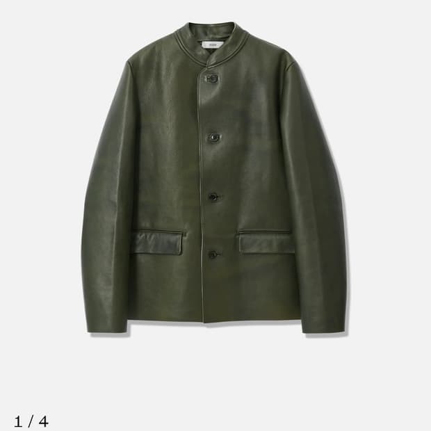 (S) rier bonded leather jacket ivy