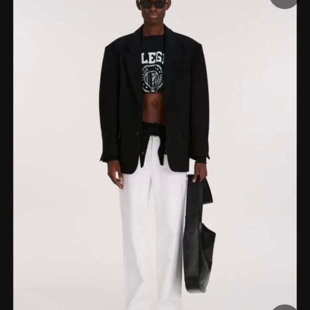 렉토 오버사이즈 울 블레이저