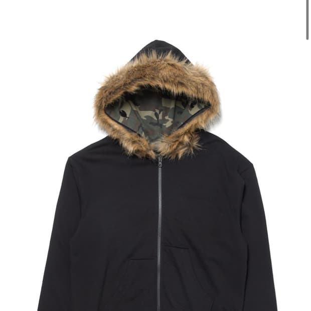 [2] 해칭룸 폭스퍼 후디 블랙/카모