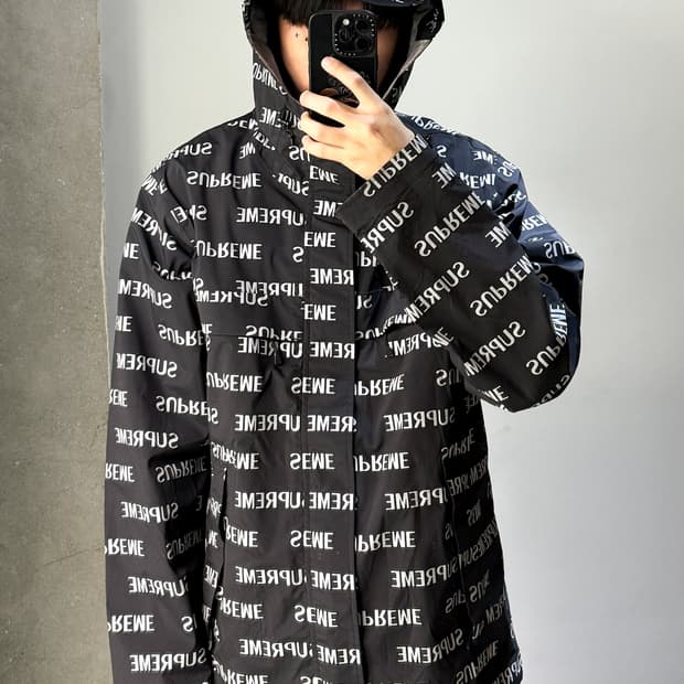 슈프림 16FW 리플렉티브 리핏 테이프 심 자켓