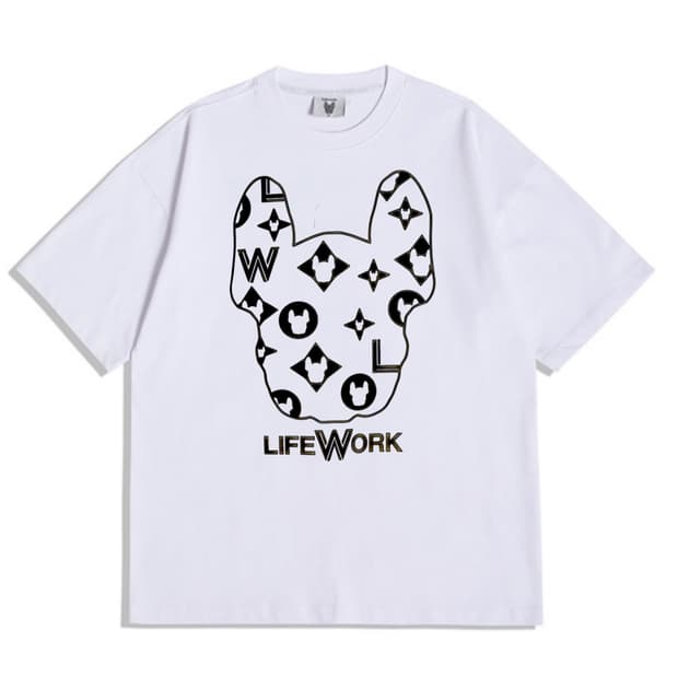 Life Work 흰색 반팔티 L