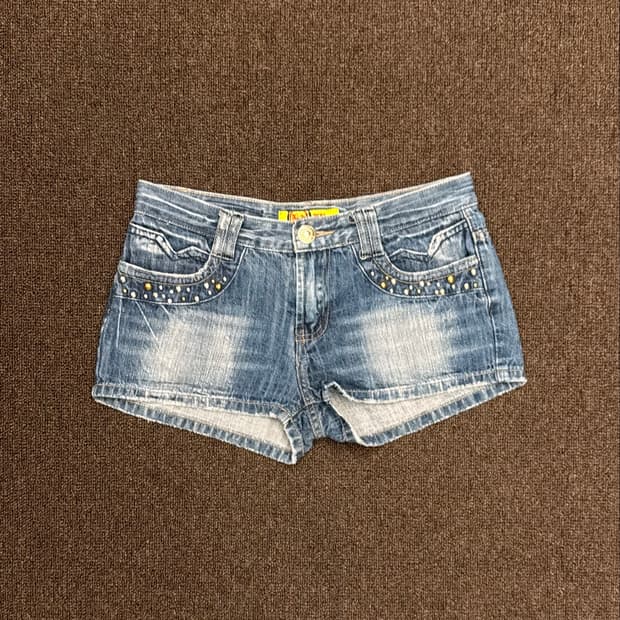 M)WBL Jeans Y2K 포인트 데님 숏팬츠
