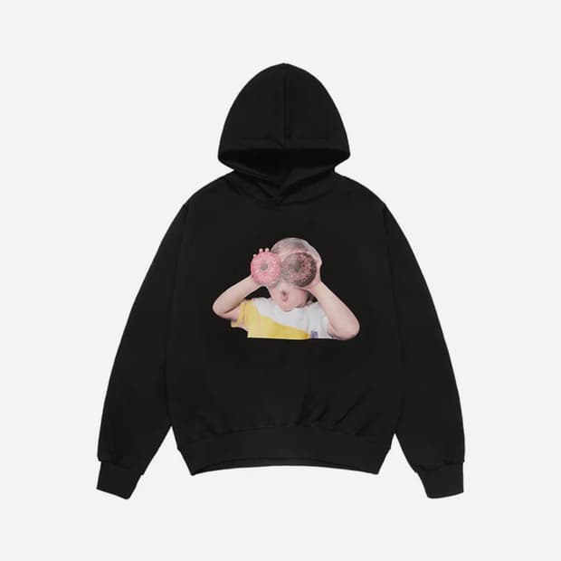 아크메드라비 ADLV 도넛 후드티 블랙