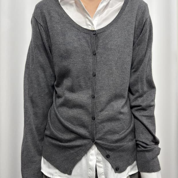 theoria gray cardigan