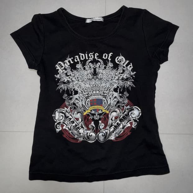 Vintage punk pearl slim t-shirt