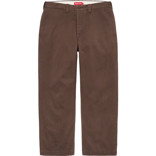 [36]슈프림 핀업걸 치노팬츠 브라운