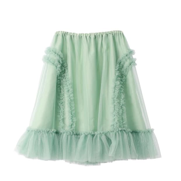생긴스튜디오 러플 샤스커트 민트
