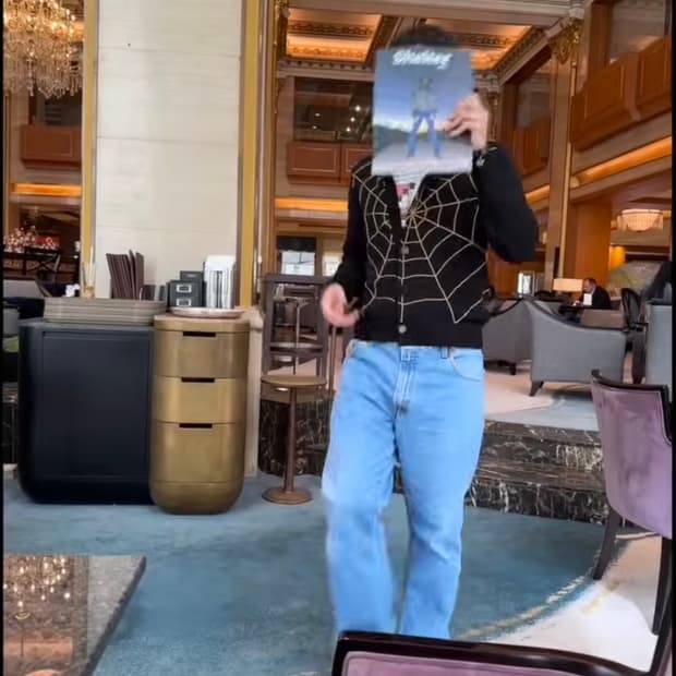 [52] ernest w baker spider web cardigan