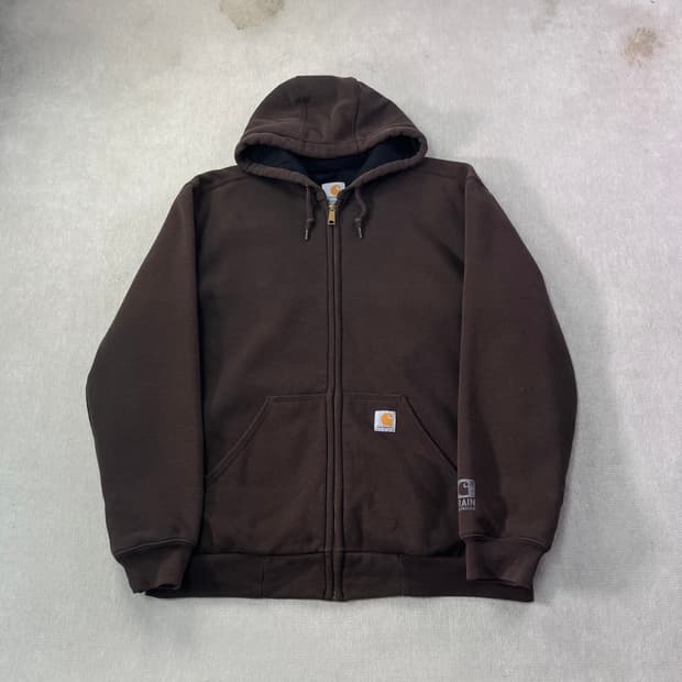 105 칼하트 써멀 브라운 후드집업