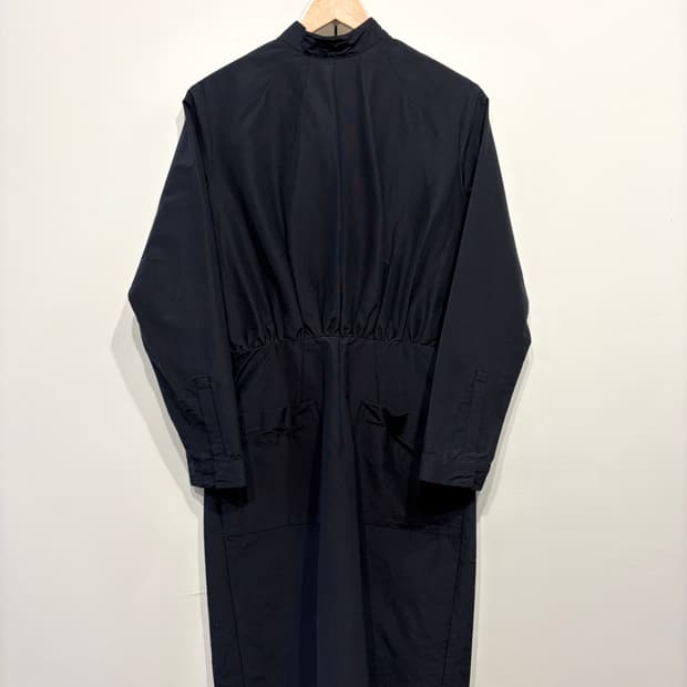 프라다 실크블렌드 하이넥 드레스