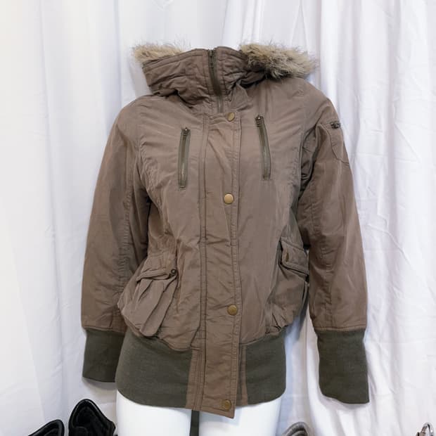 Y2k 하이넥 투웨이 자켓 00s