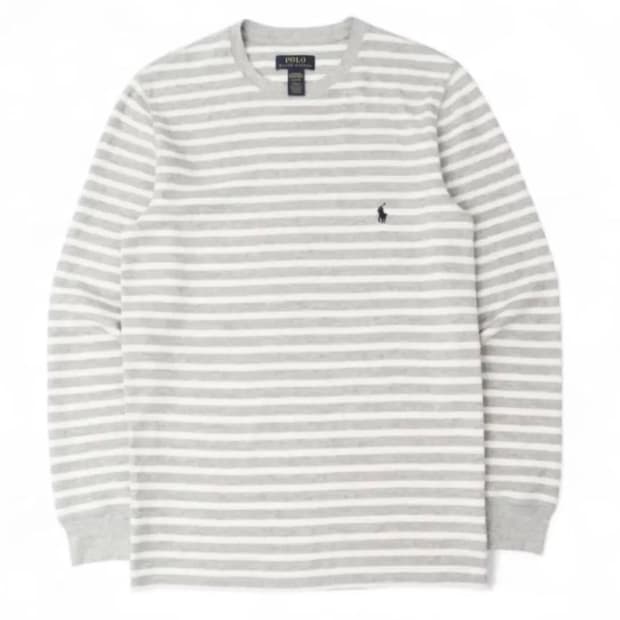 코르티스 엄성현 폴로랄프로렌 스트라이프 와플티 L