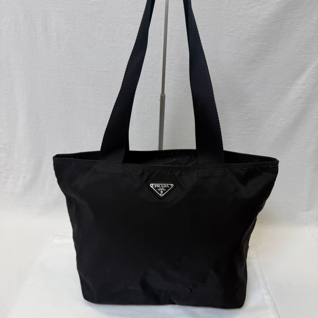 정품 프라다 포코노 나일론 블랙 대용량 토트백 숄더백