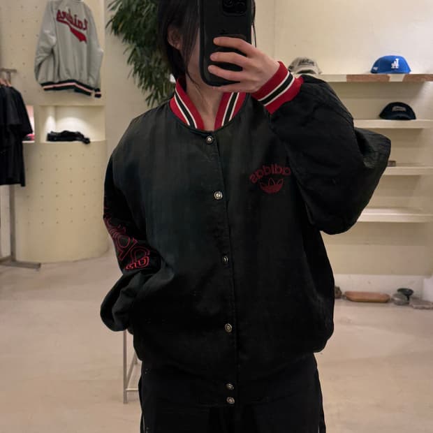 00s 아디다스 올드스쿨 사틴 바시티 자켓 U43