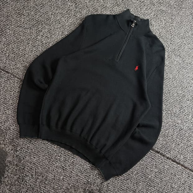 폴로 랄프로렌 포니로고 신형 반집업 니트 4016